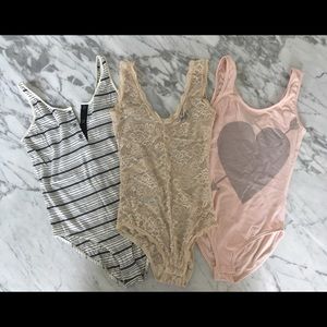 NWOT Topshop Bodysuits (3) sz 6